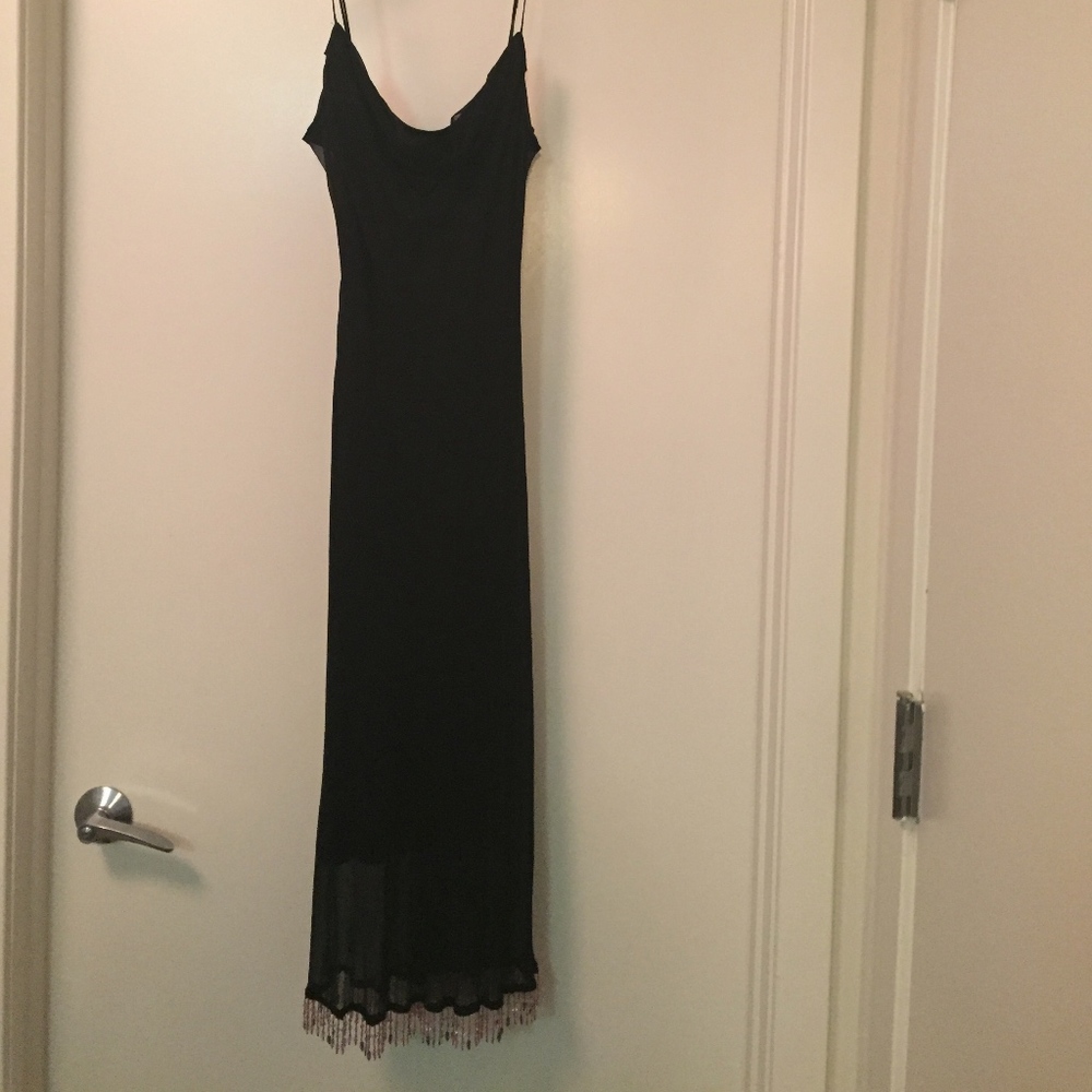 Betsey Johnson Mid Beaded Hem Dress